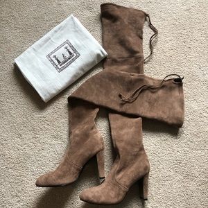 Kaitlyn Pan Heeled Thigh High Boots